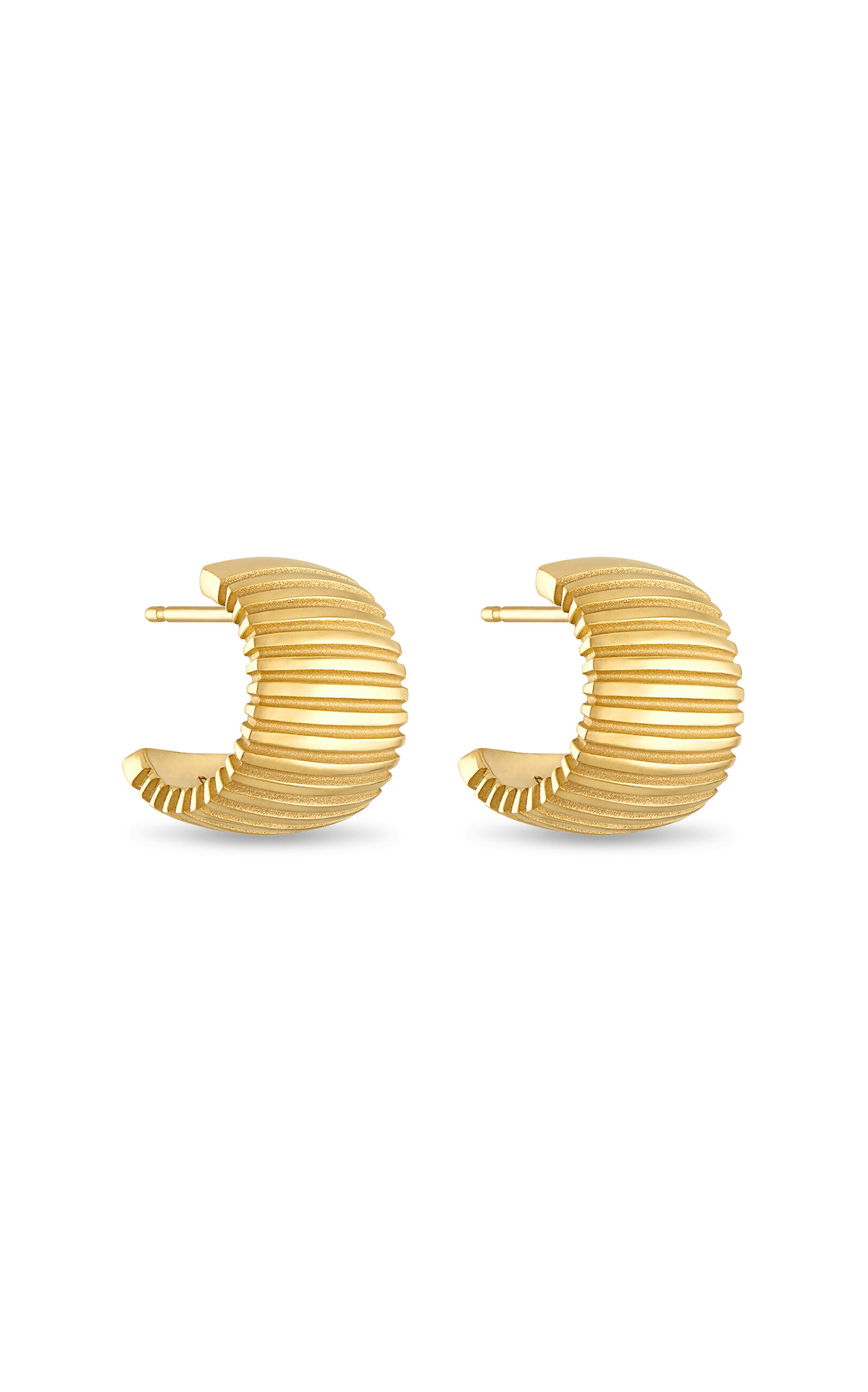 Isla 18K Yellow Gold Hoop Earrings