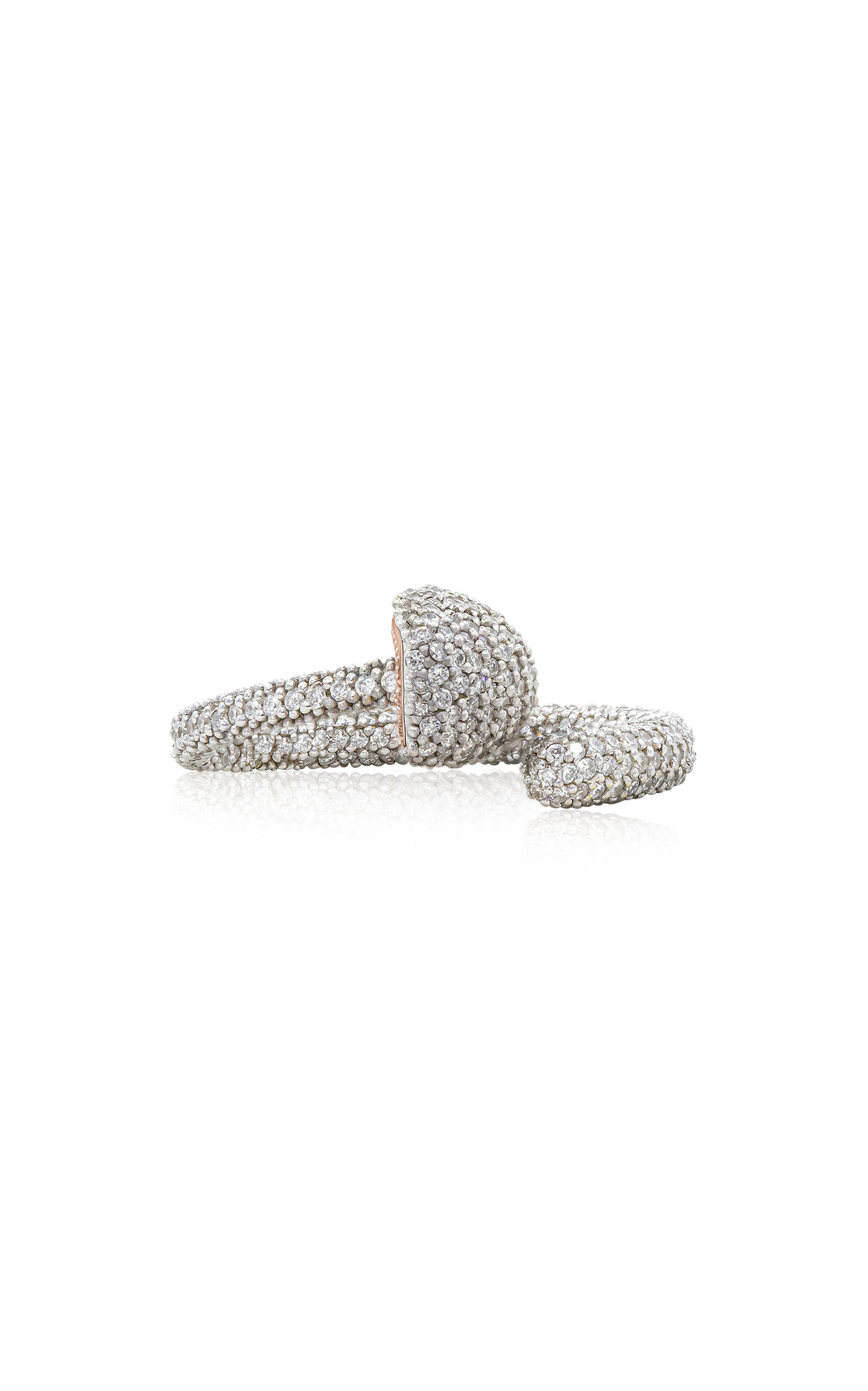 Fungi Conica 18K White and Rose Gold Diamond Ring