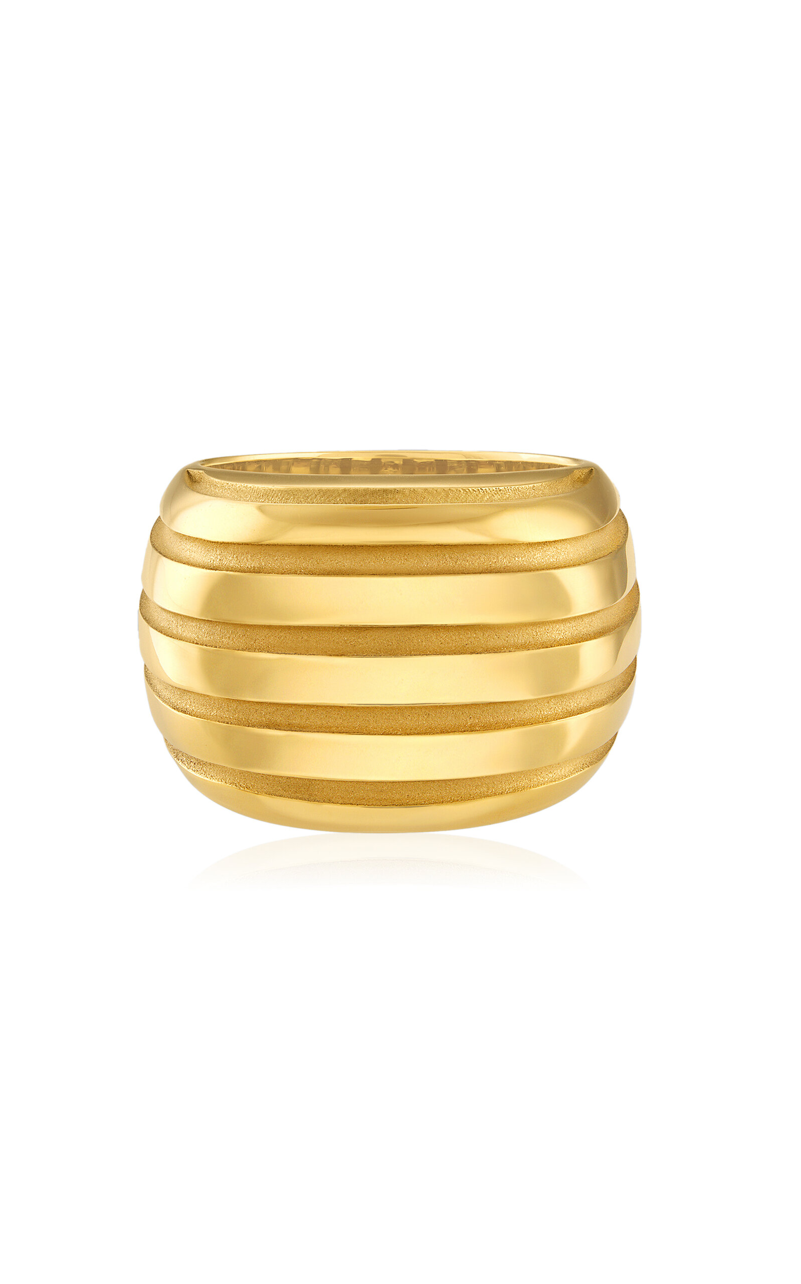 Eos Cross Ridge 18K Yellow Gold Ring