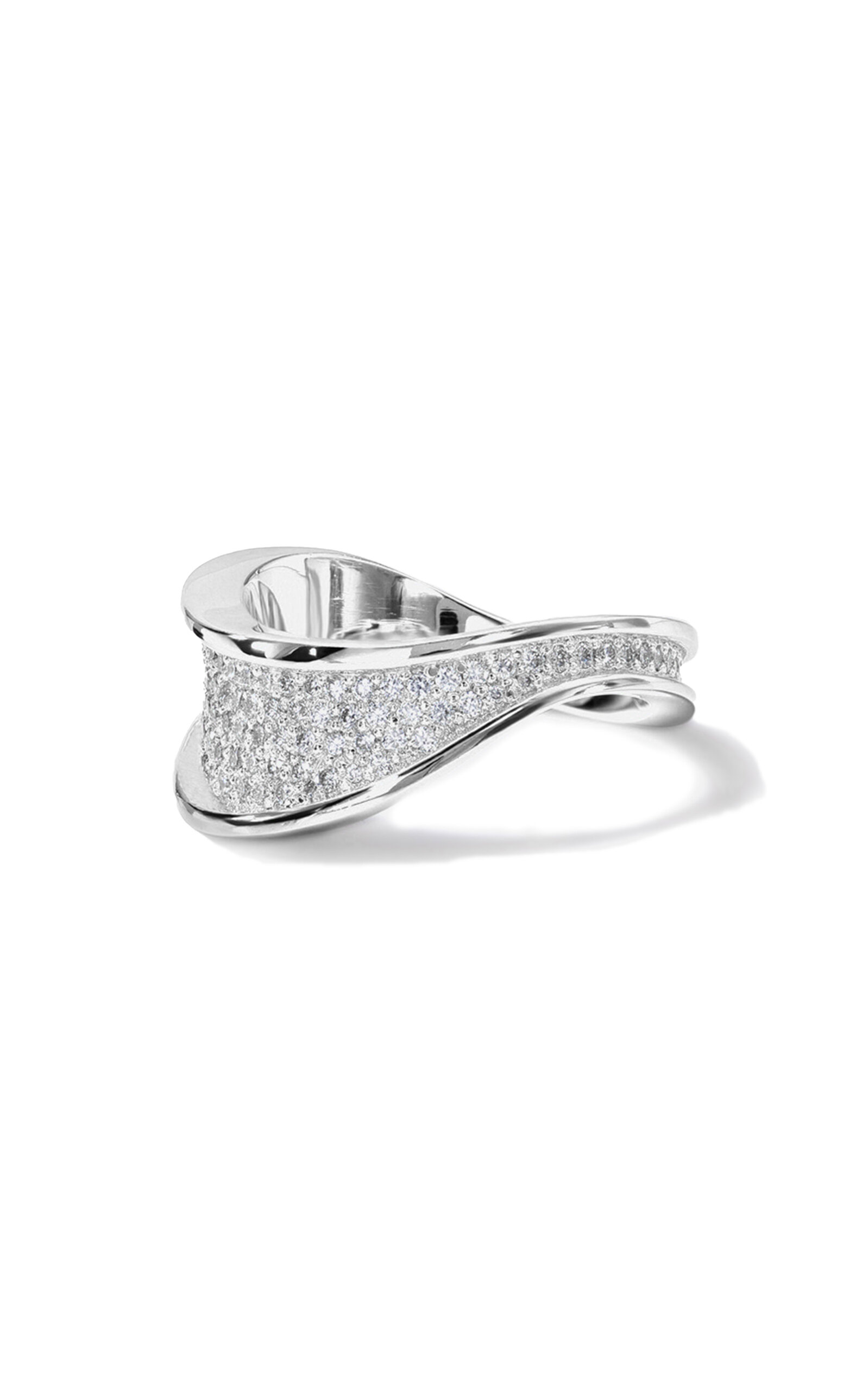 Grande Trace 18K White Gold Diamond Ring