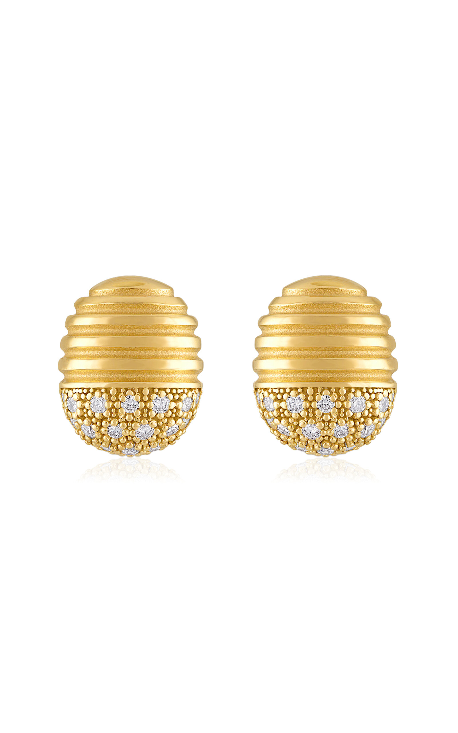 Isla 18K Yellow Gold Diamond Earrings