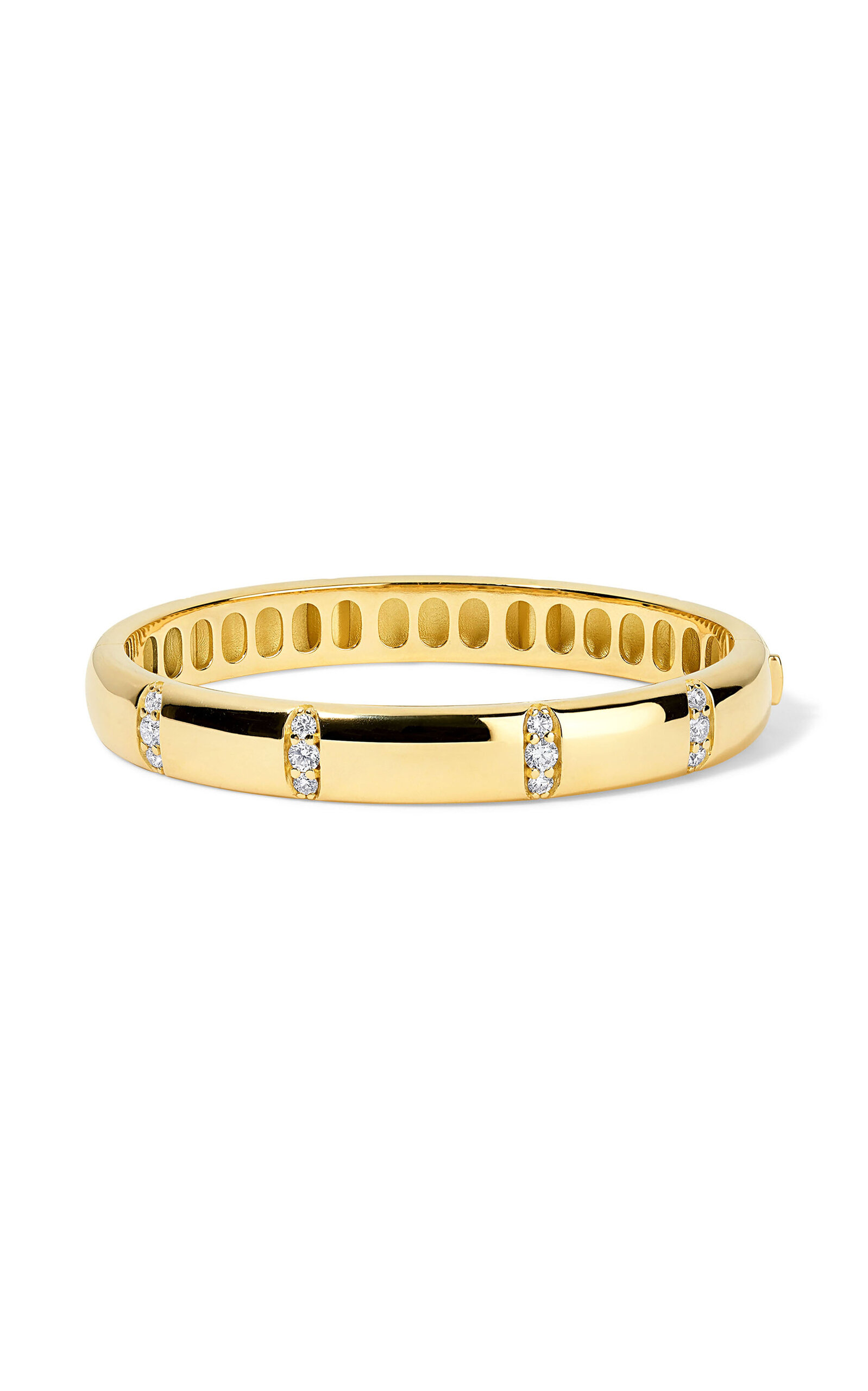 Veda 18K Yellow Gold Diamond Bangle Bracelet