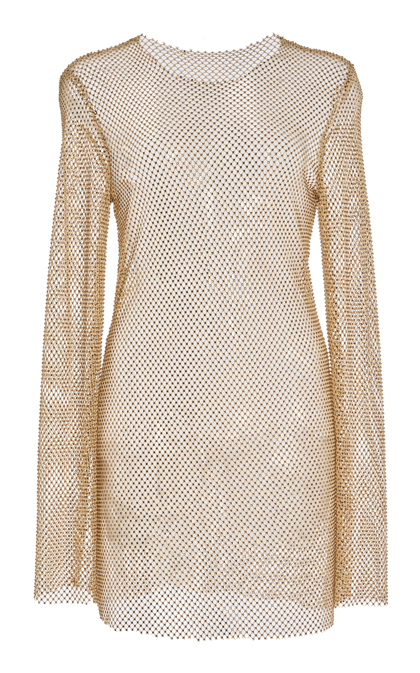 Carmen Crystal-Mesh Top