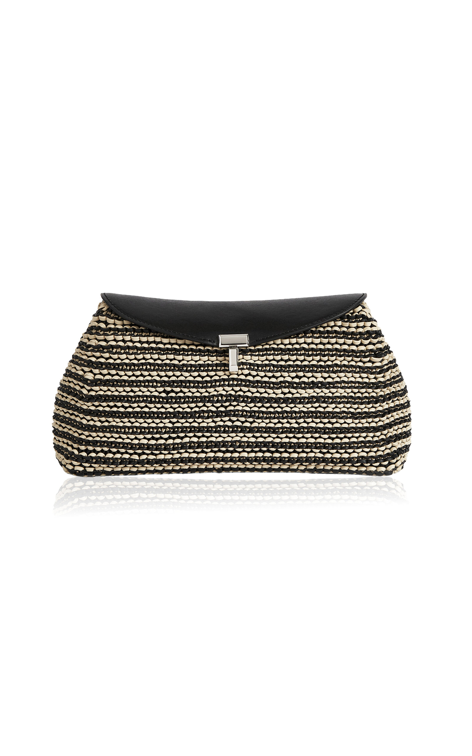Woven-Leather Clutch