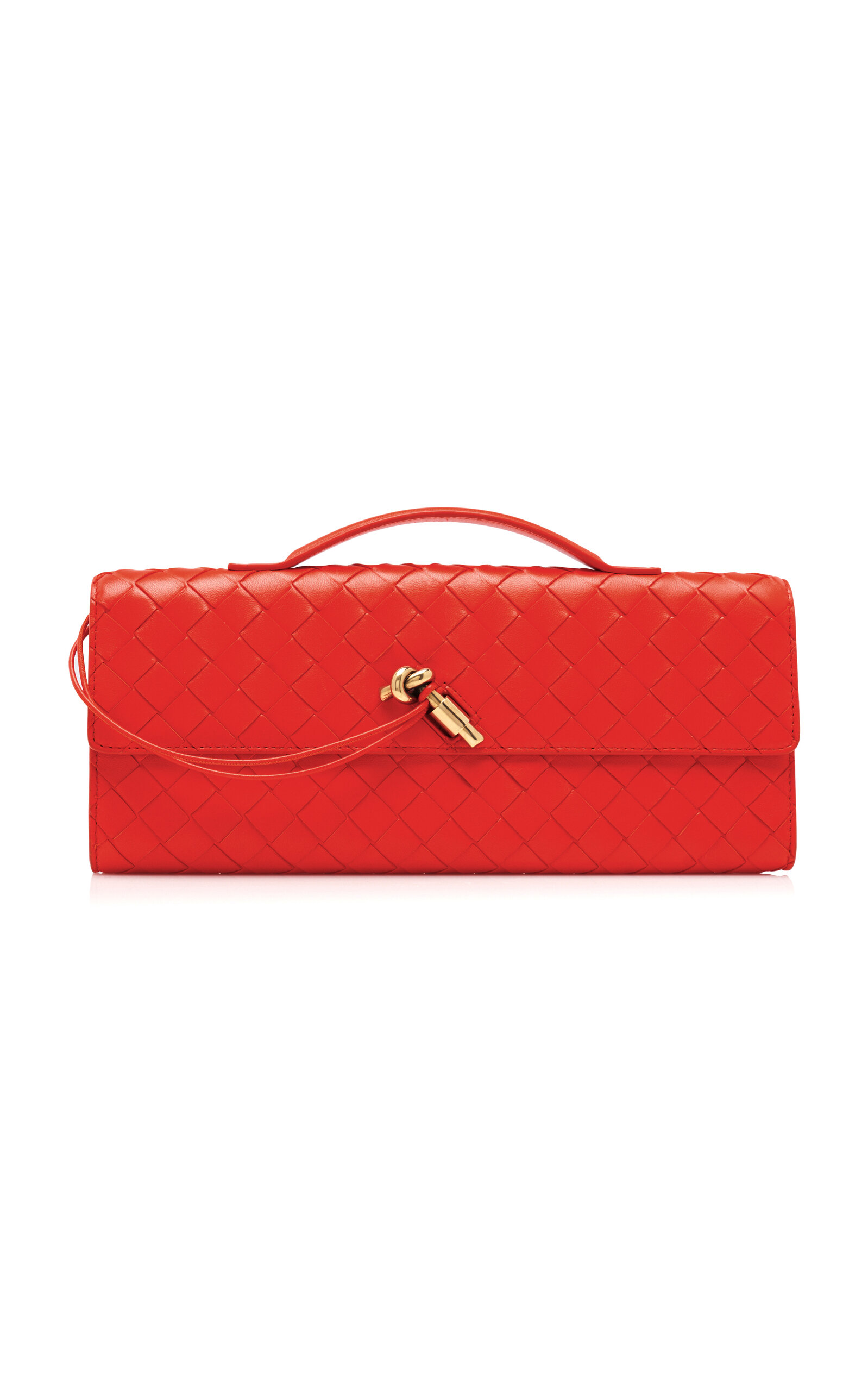 Andiamo Intrecciato Leather E/W Clutch