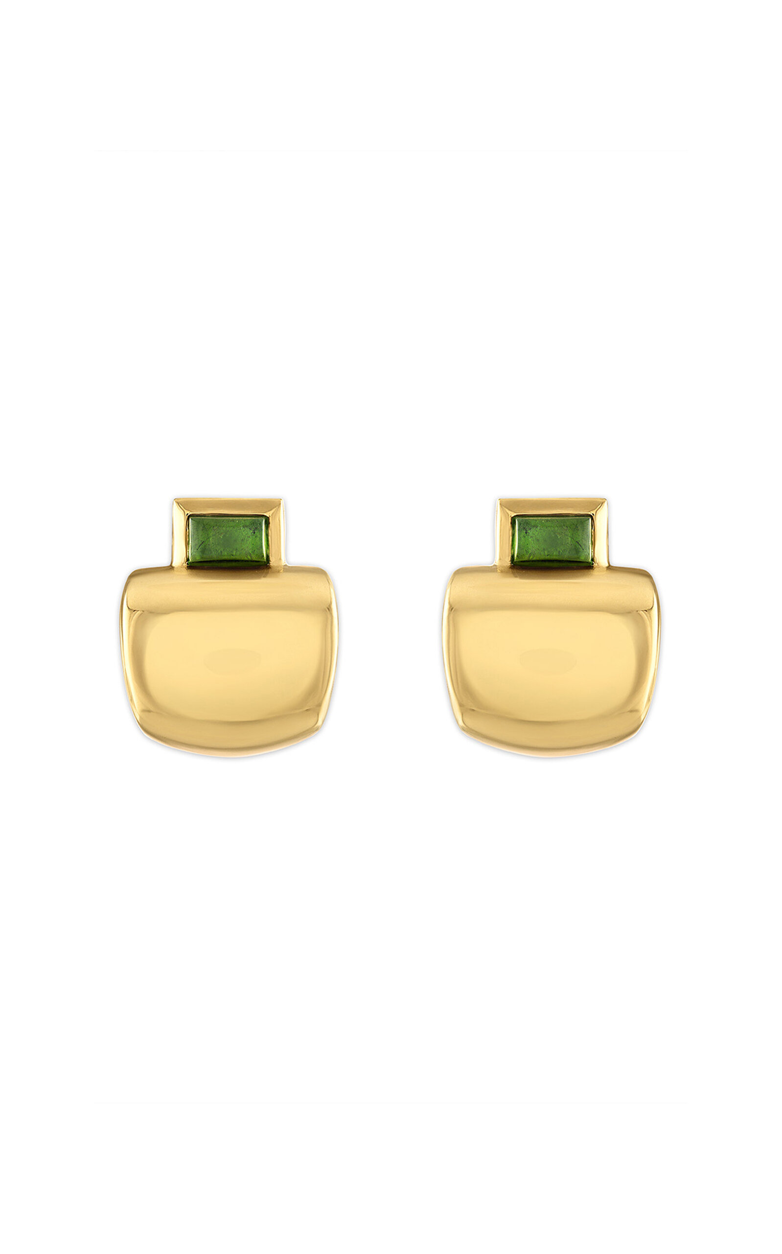 Cowbell 18k Yellow Gold Earrings