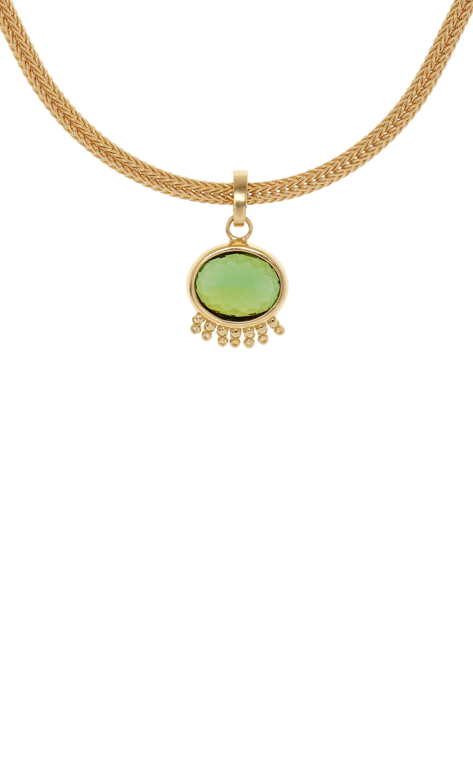 Tennessee 18K Yellow Gold Tourmaline Pendant