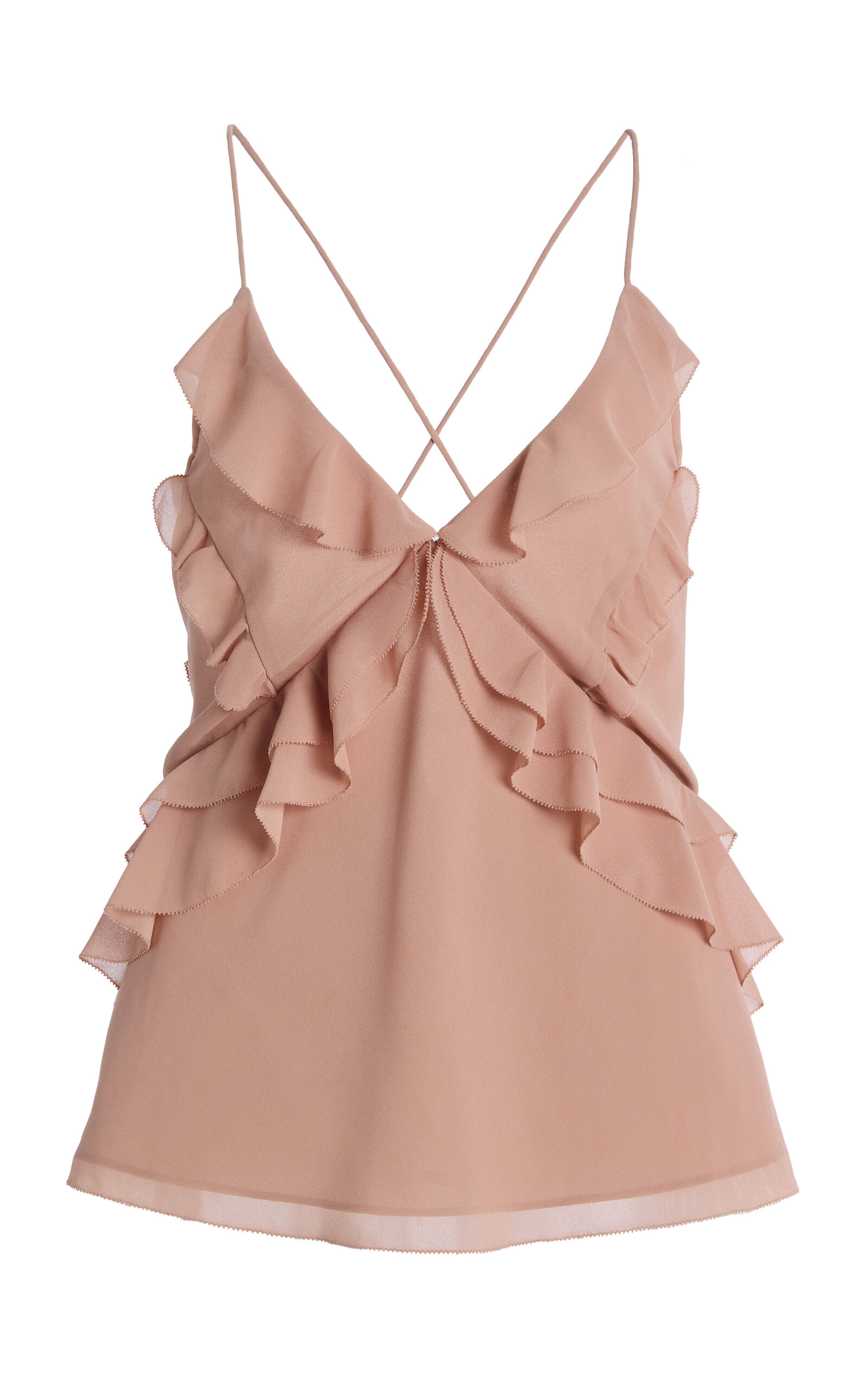 Exclusive The Who Me? Ruffled Chiffon Top