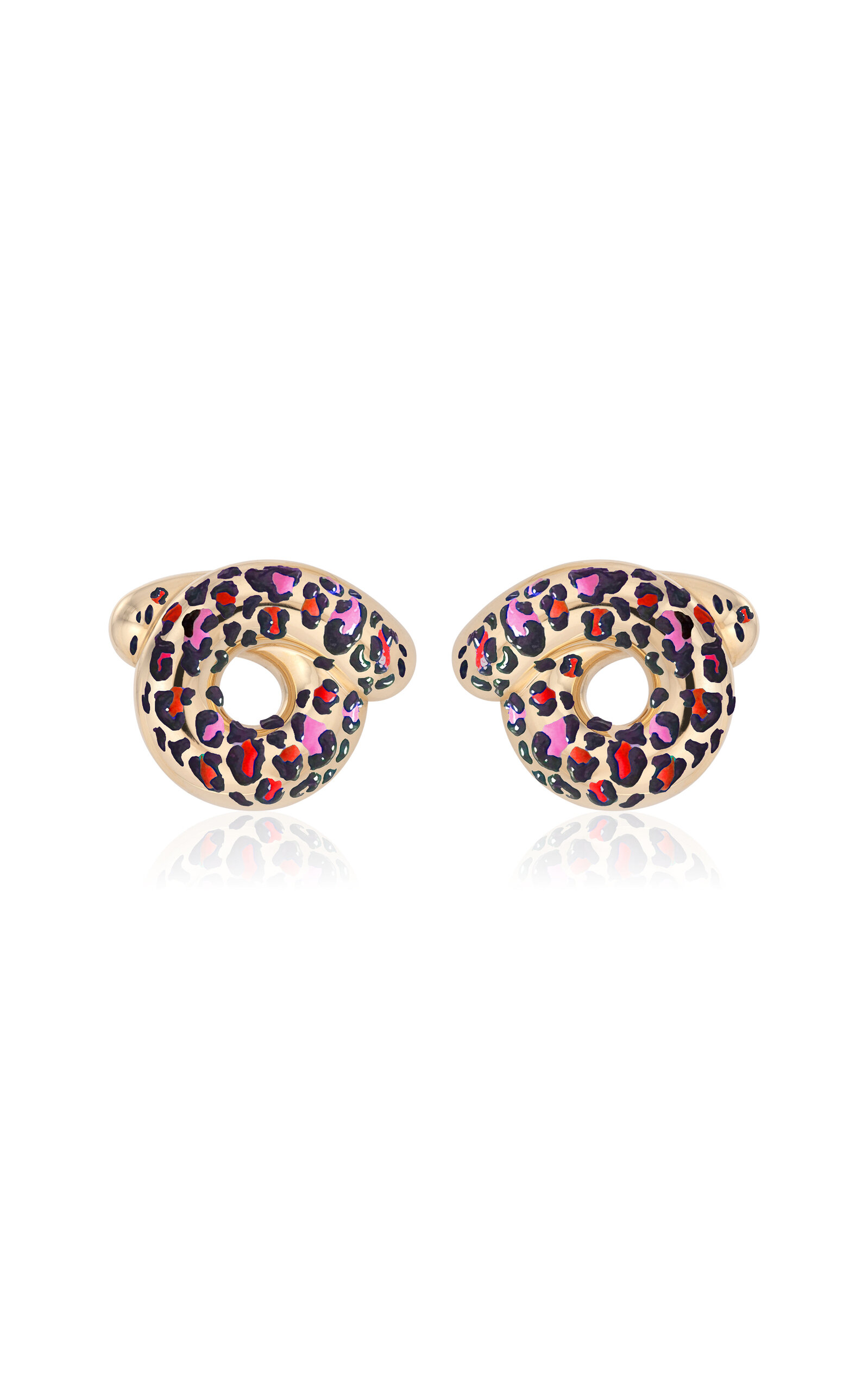 Moda Operandi Exclusive LSD 9k Gold Pink Tarallo Earrings