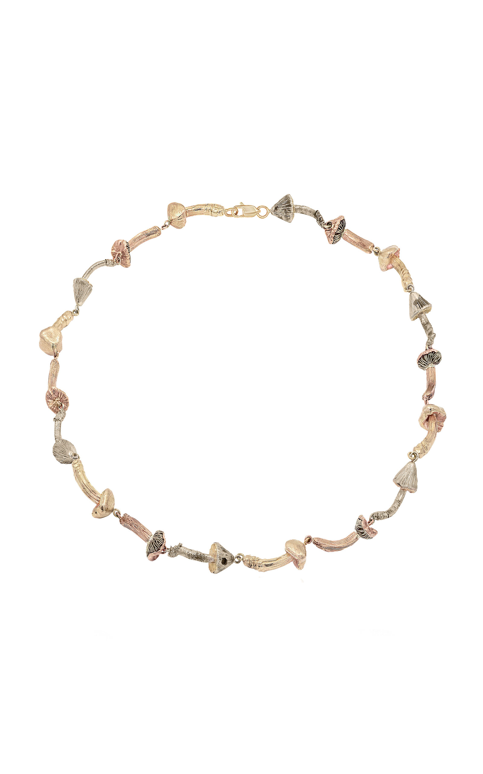 Fungi 14K Gold Choker Necklace